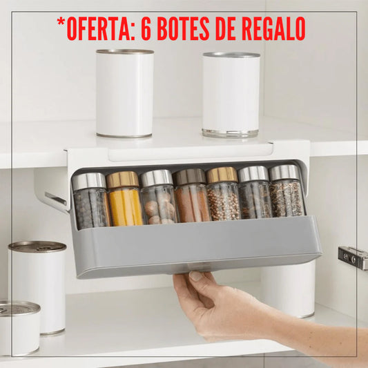 Organizador de especias + 6 Botes Gratis